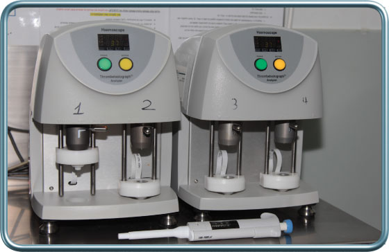 מכשיר TEG להערכת התפקוד הקרישתי